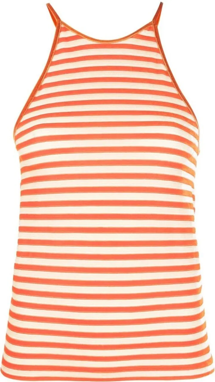 Halterneck Striped Top