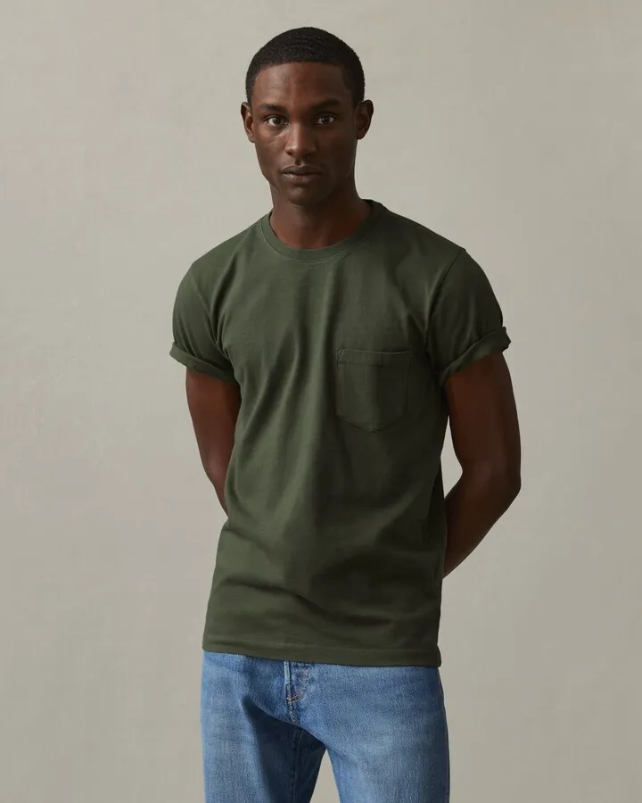 Heavyweight Pocket Tee - Loden