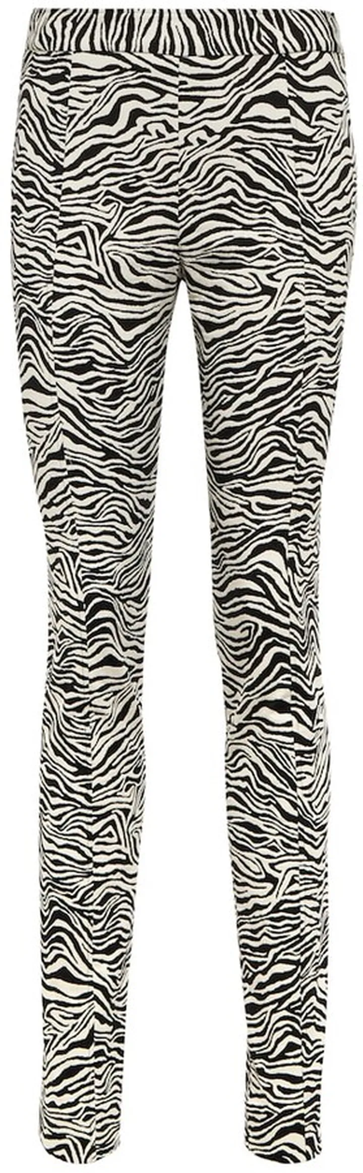 Zebra jacquard skinny pants