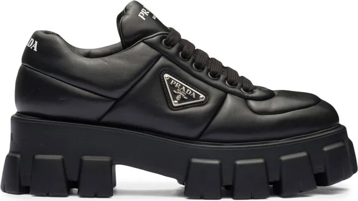 Soft 55mm leather lace-up shoes