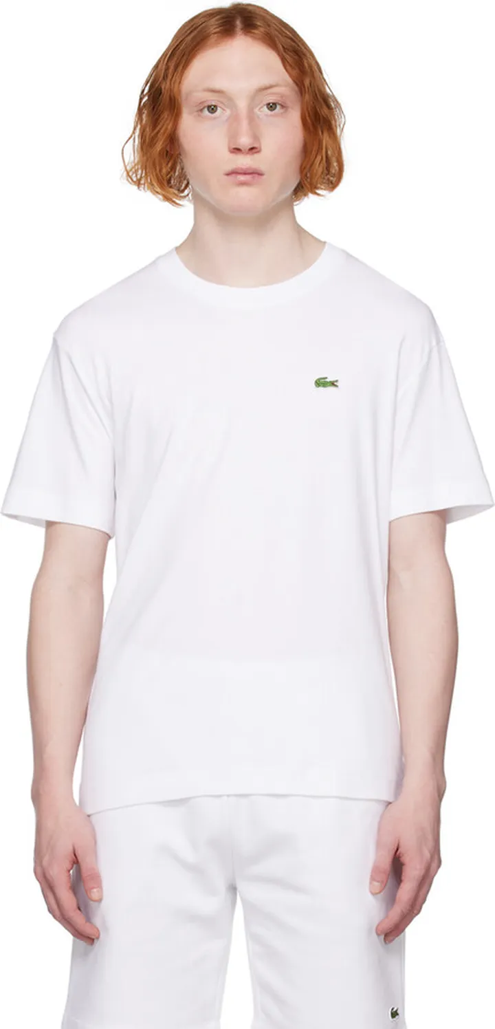 Lacoste White Crewneck T-Shirt