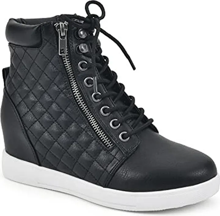 WHITE MOUNTAIN Shoes Women's Unreal Lace-up Wedge Sneaker
