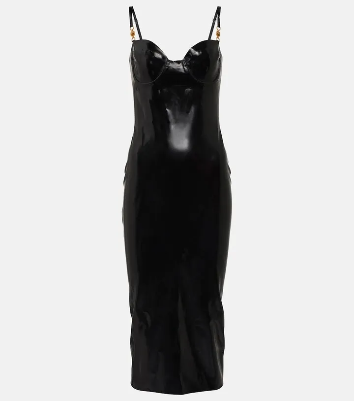 Medusa latex midi dress