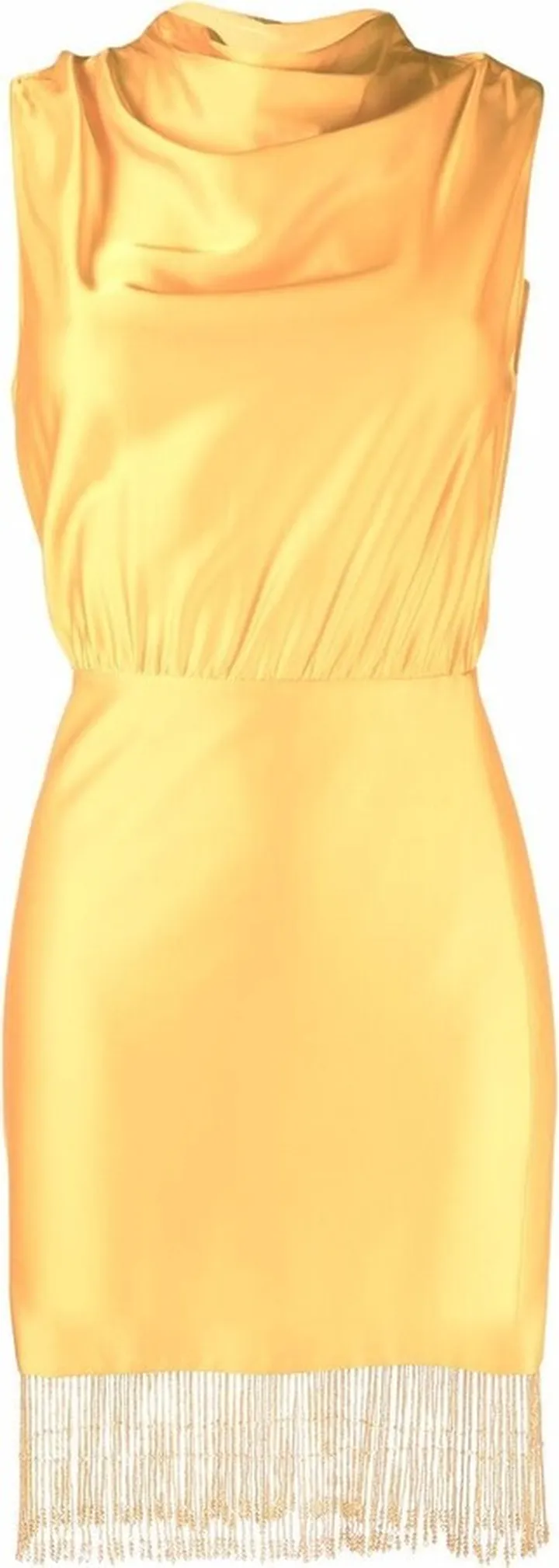 Fringe-Hem Mini Dress