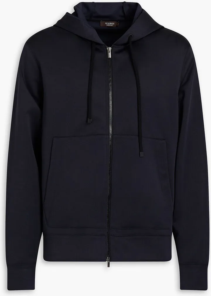 Neoprene zip-up hoodie