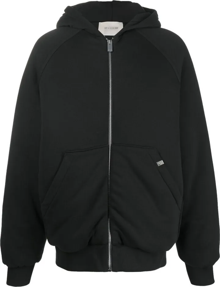Logo-Embroidered Hooded Bomber Jacket