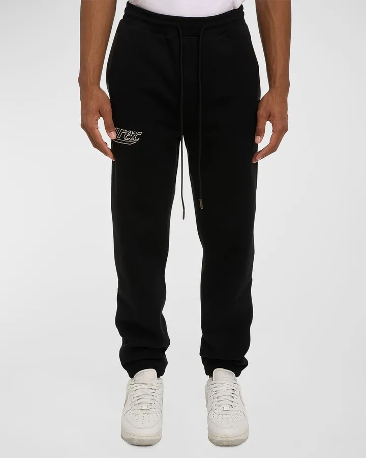 Men's Black Aces Fleece Jogger Pants