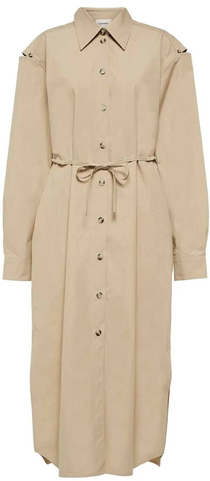 Edisa cotton poplin shirt dress