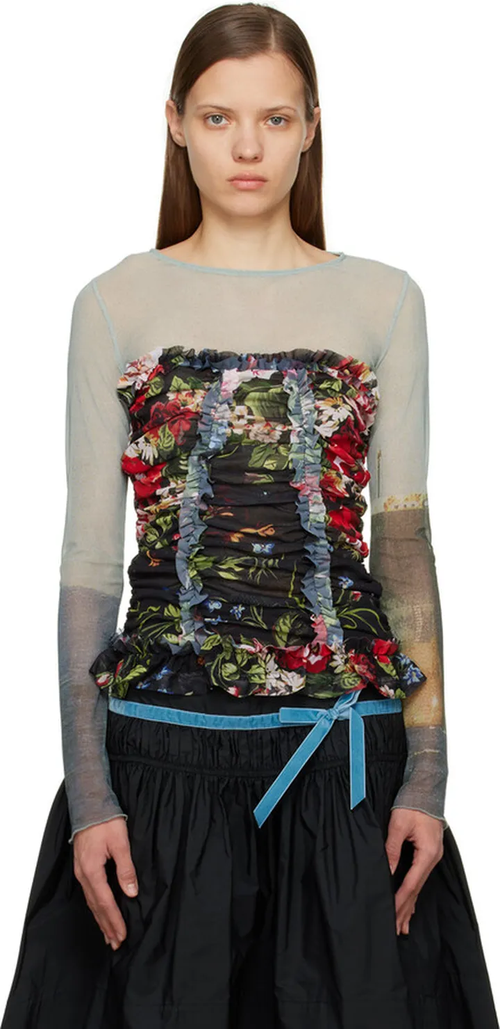 Molly Goddard Black Tracey Camisole