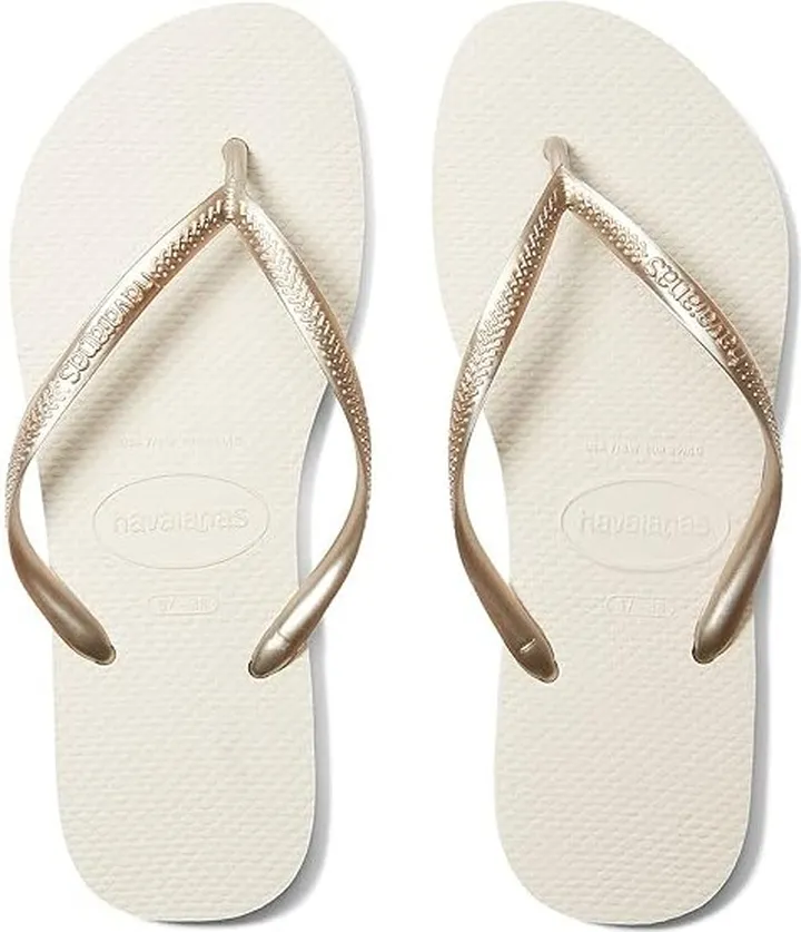 Havaianas Slim Flip Flop Sandal (Beige) Women's Sandals