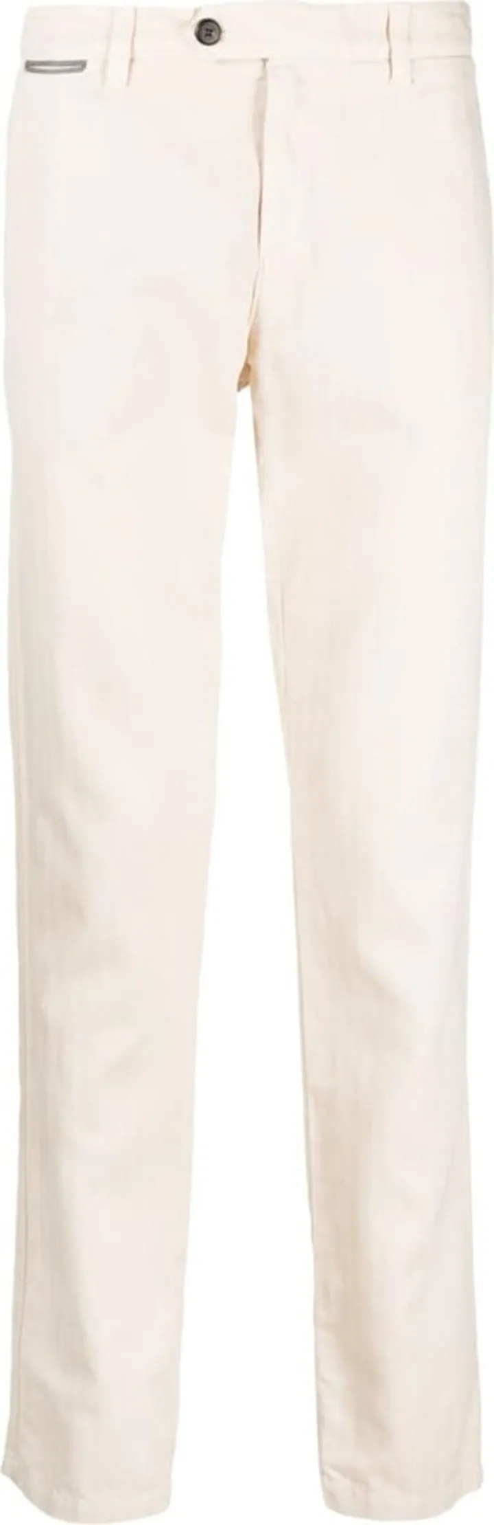 Straight-Leg Cotton Trousers