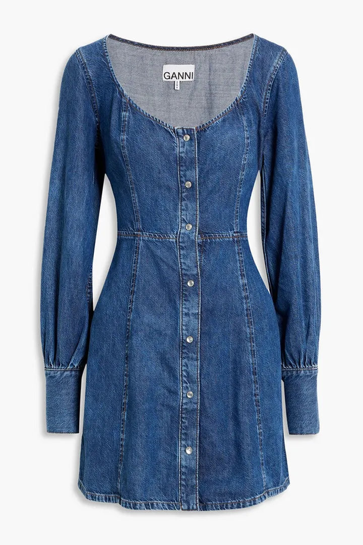 Denim mini dress