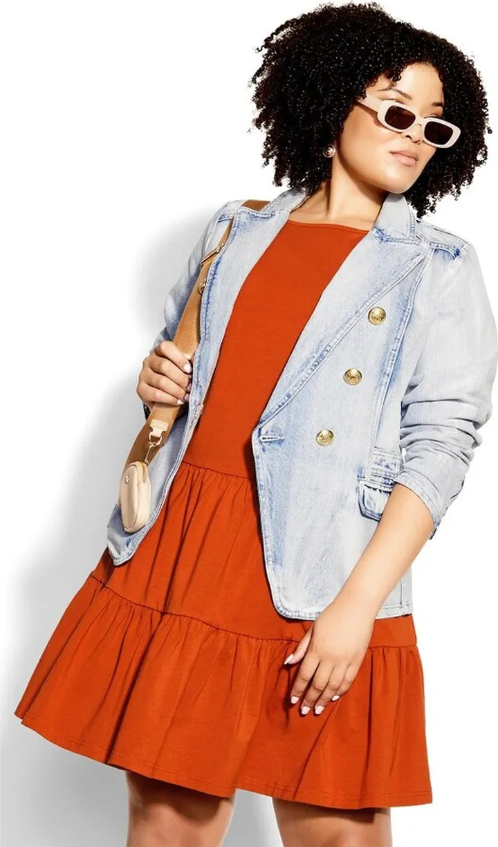 CITY CHIC| Women's Plus Size Harper Jacket - denim - 22W