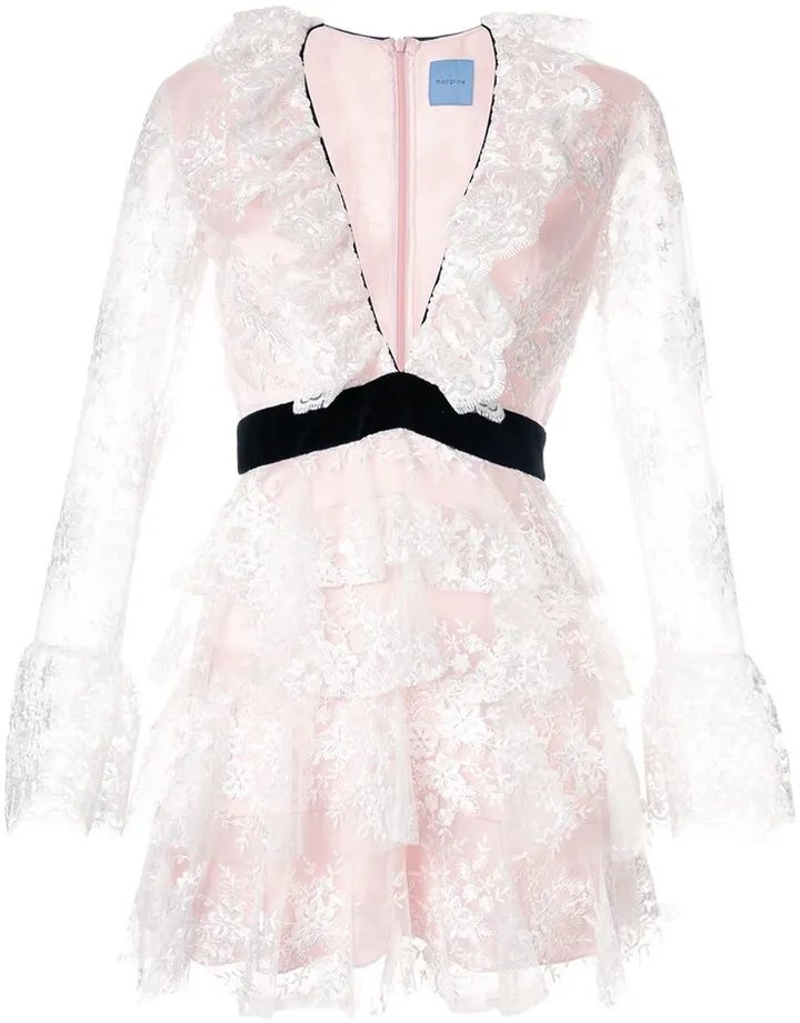 Screenplay ruffled dress