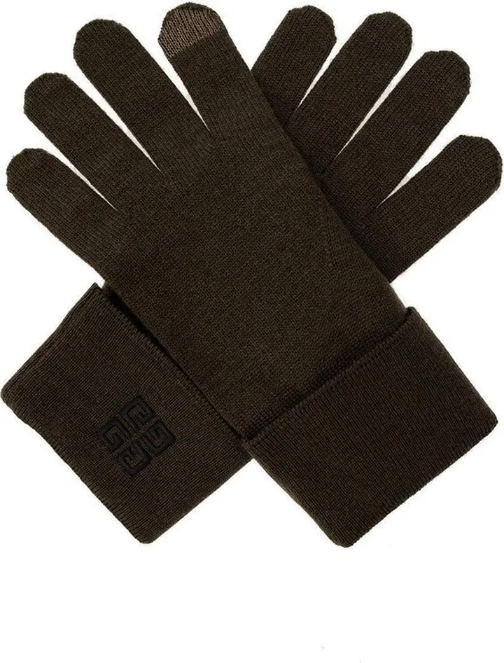 Givenchy Logo-Embroidered Gloves