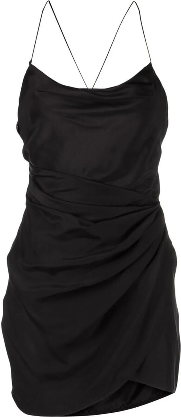 Scoop-Neck Gathered Minidress