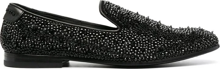 Studded Leather Loafers