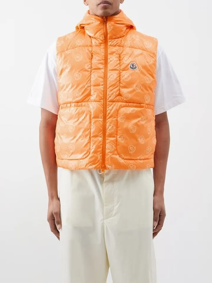 Alkarab Logo-print Hooded Down Gilet