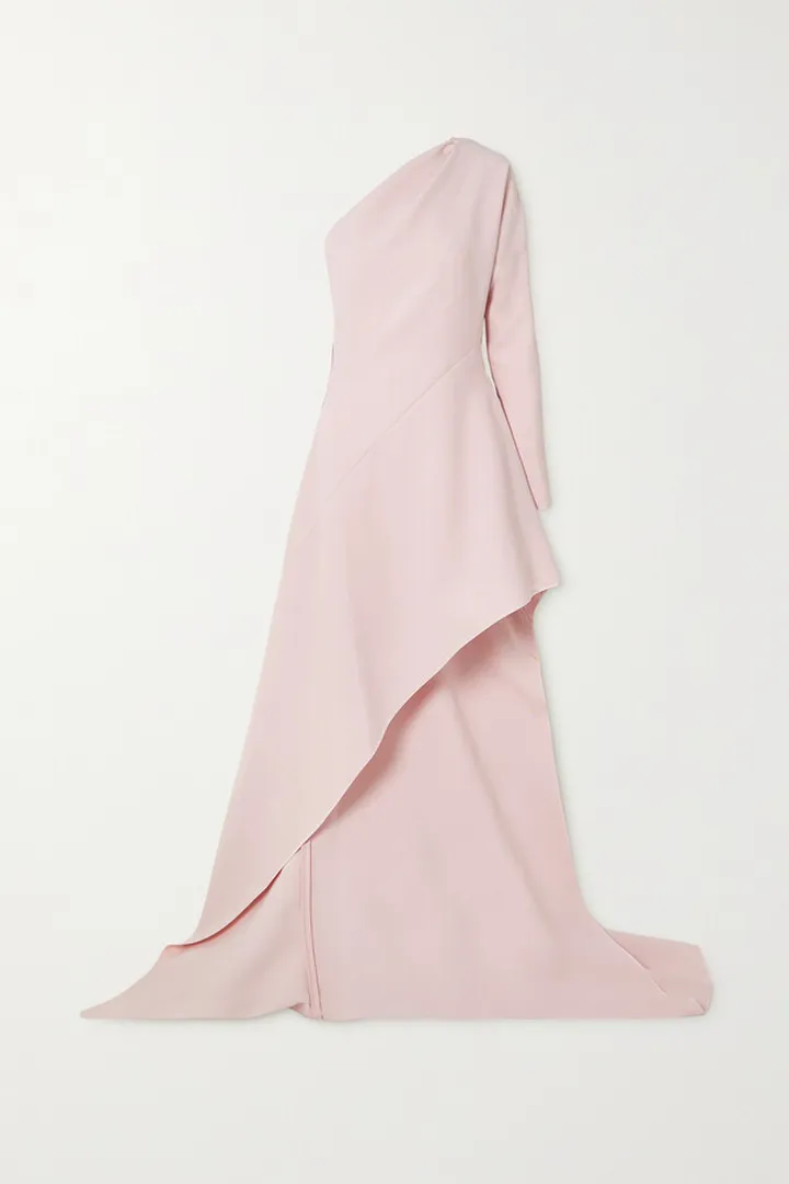 Maticevski - Persuade Asymmetric One-sleeve Crepe Gown - Pink