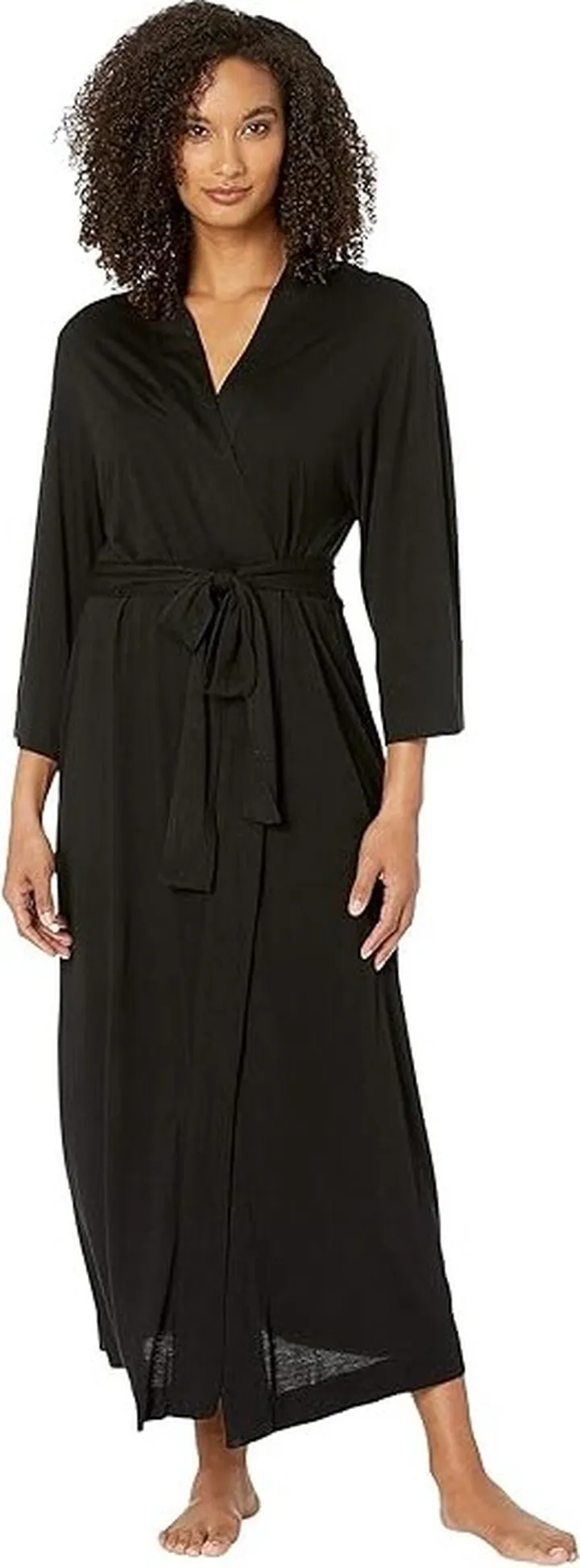 Natori Shangri-La Robe (Black) Women's Robe