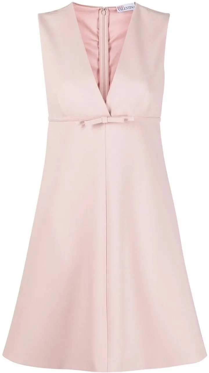 V-neck A-line dress