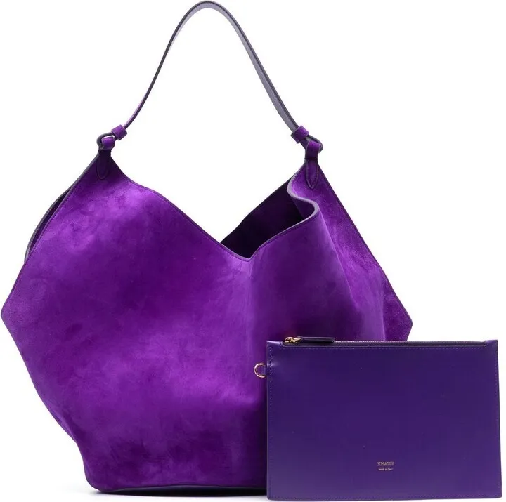 Khaite Lotus suede tote bag