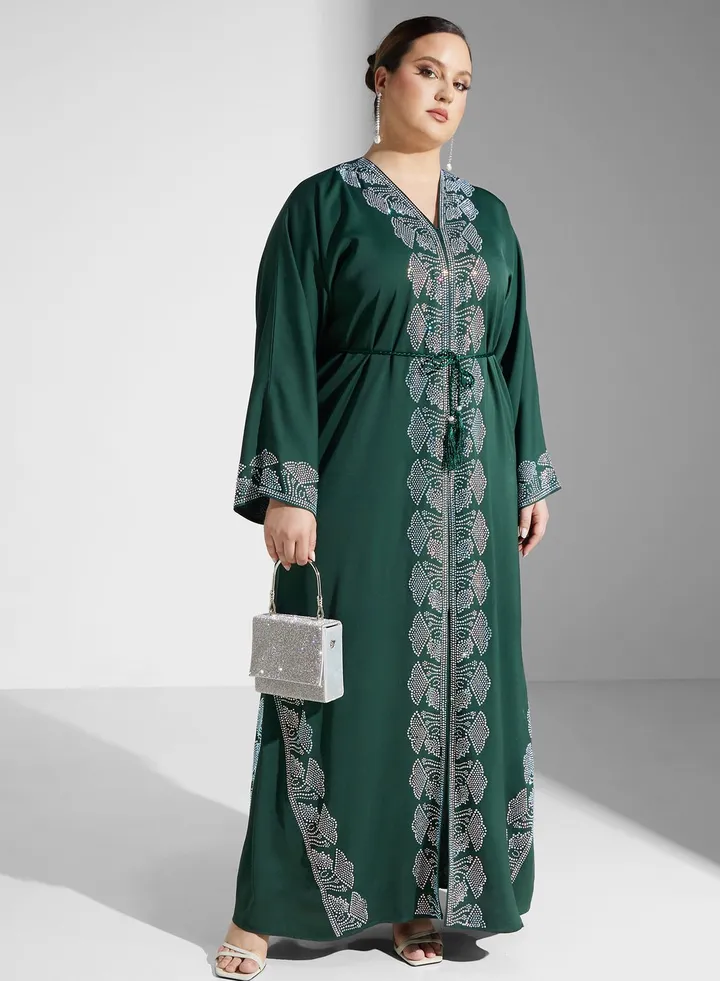 Embellished Detail Abaya