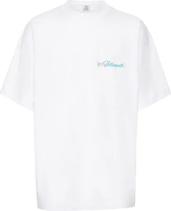 Only Vetements print cotton t-shirt