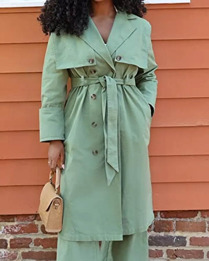 The Drop Women's Dark Ivy Storm Flap Trench Coat by @hermela