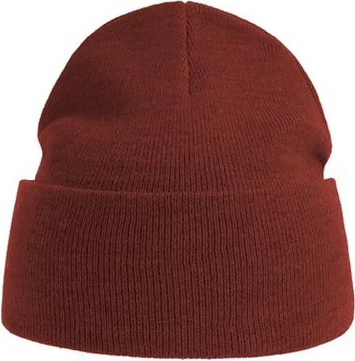 Atlantis Unisex Adult Pure Recycled Beanie - Rust