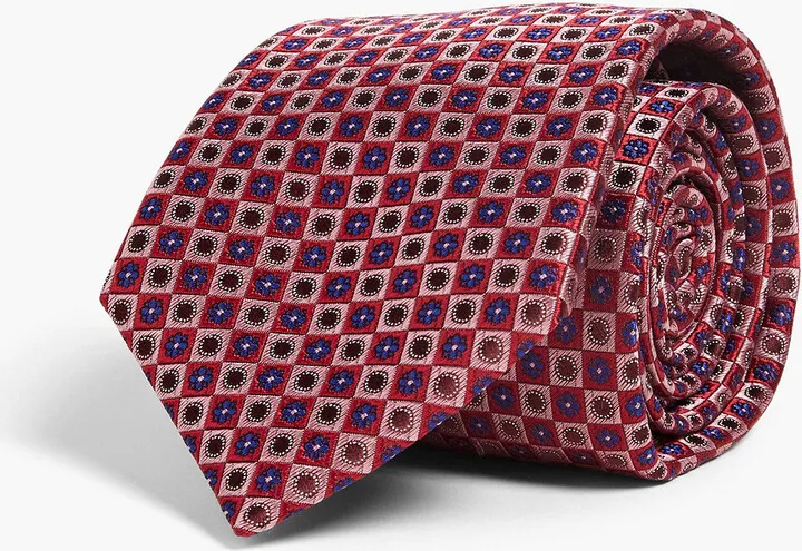 Silk-jacquard tie