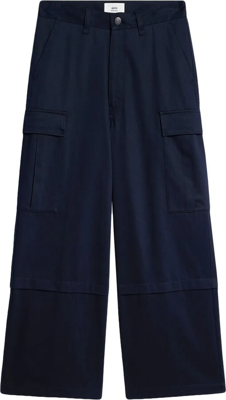 Wide-Leg Cargo Trousers