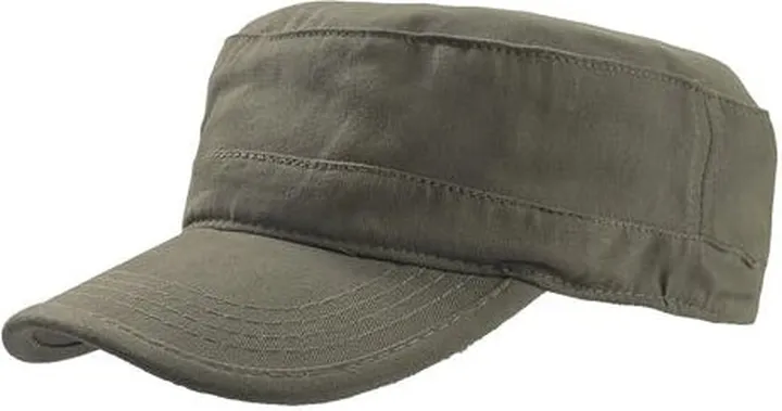 Atlantis Tank Brushed Cotton Military Cap - Olive