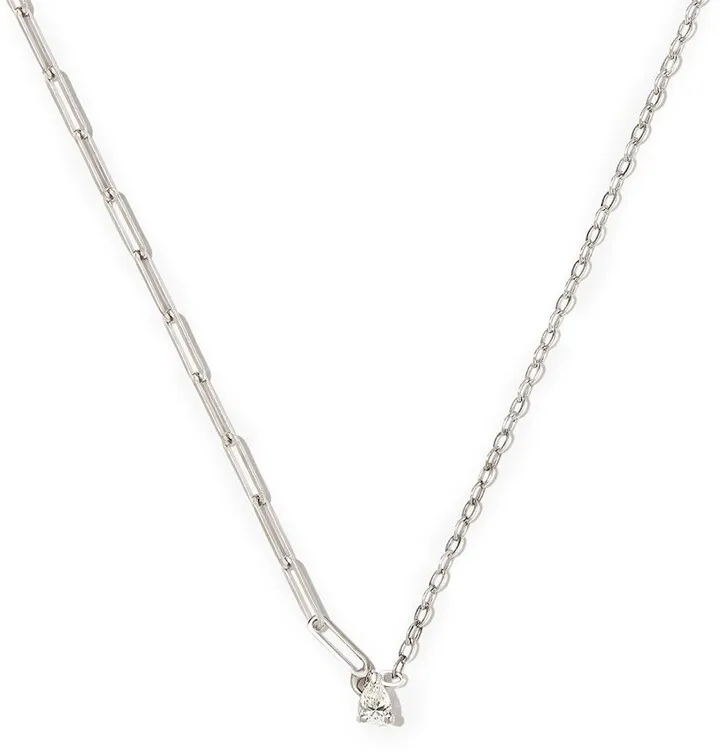18kt White Gold Diamond Necklace