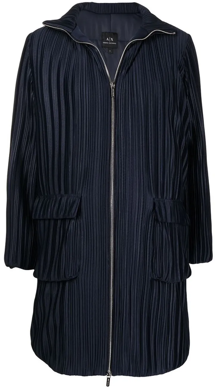 Pleated Pouch-Pocket Coat