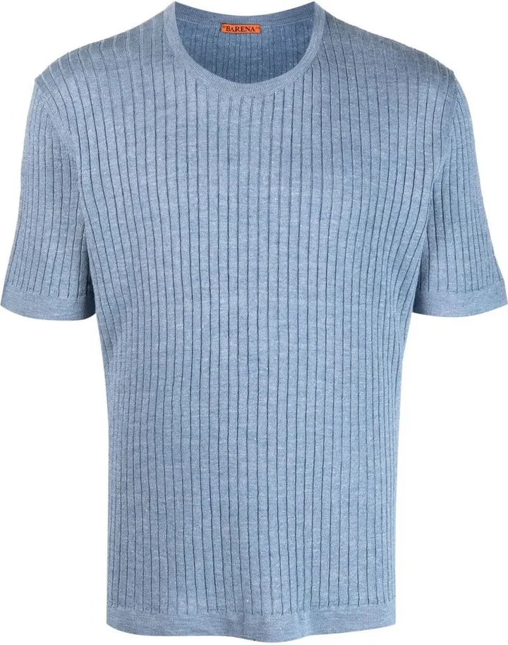 Ribbed Knit T-Shirt