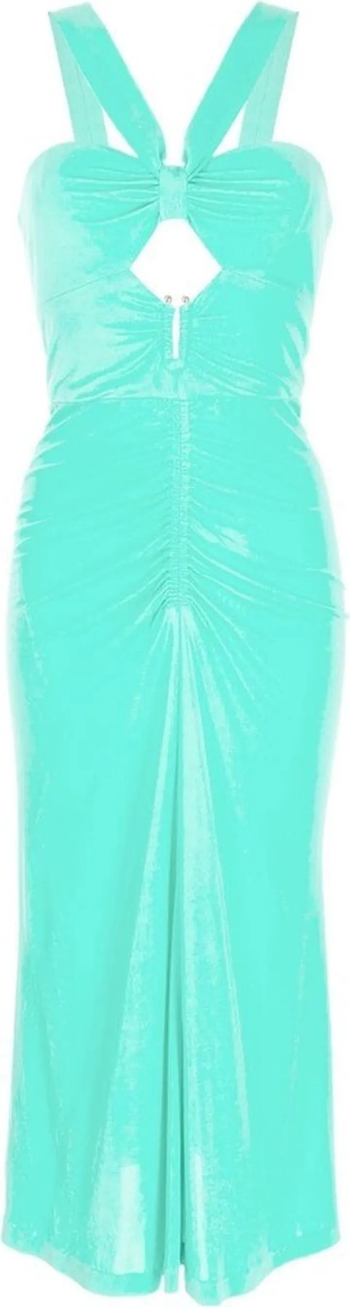 Ruched Halterneck Dress