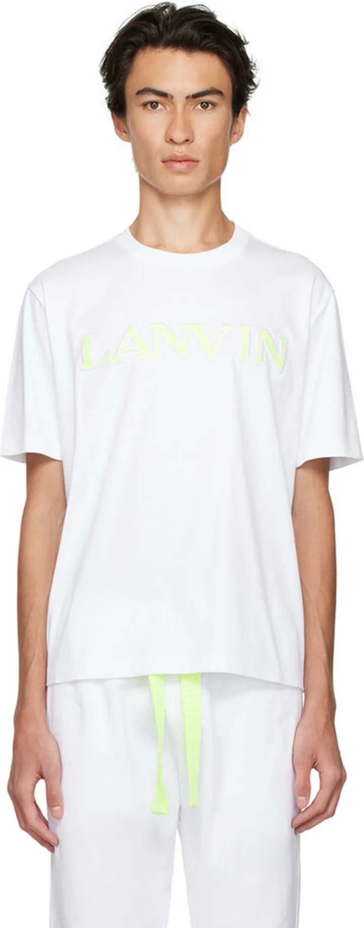 Lanvin White Embroidered T-Shirt