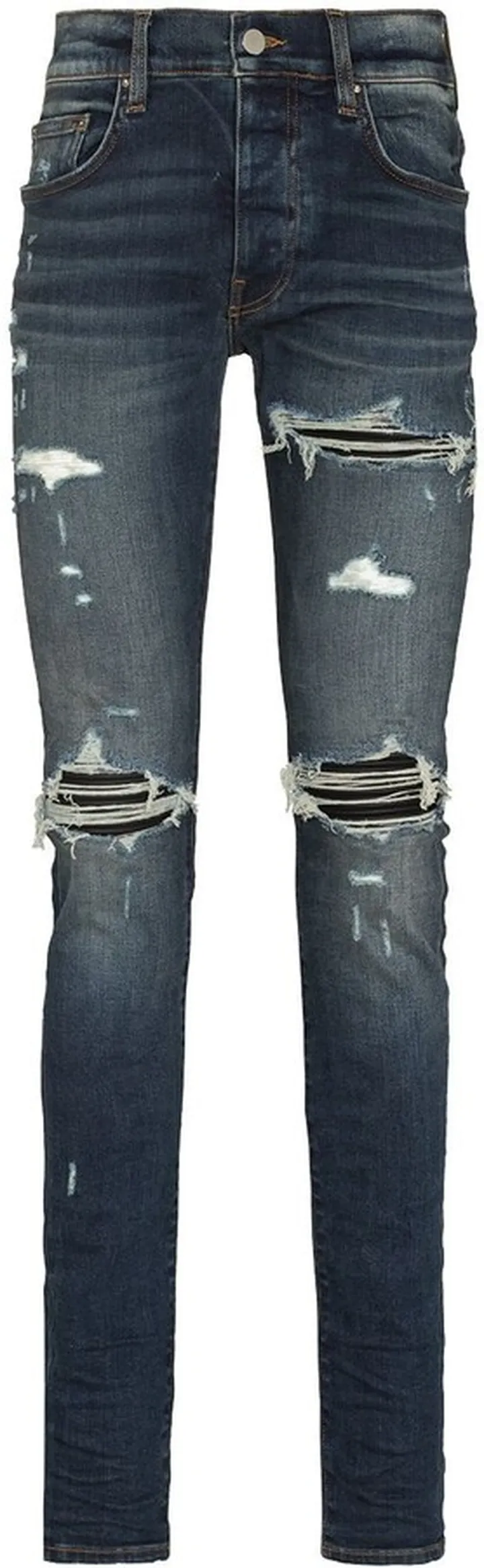 MX1 distressed skinny jeans
