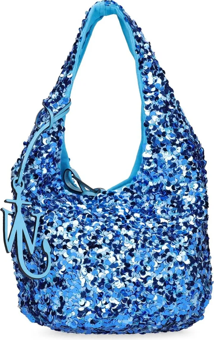 Sequined shopper bucket bag