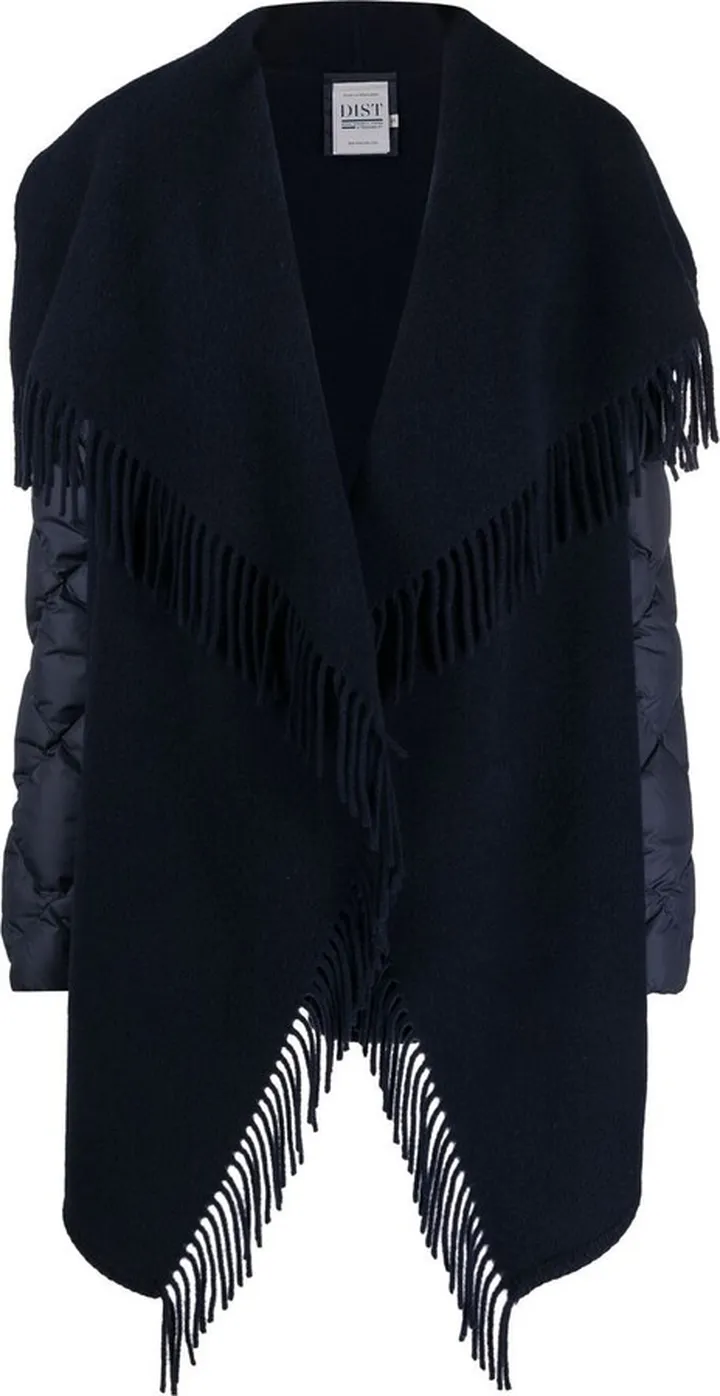 Quilted Wool Cape Coat