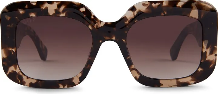 Giada 52mm Gradient Polarized Square Sunglasses
