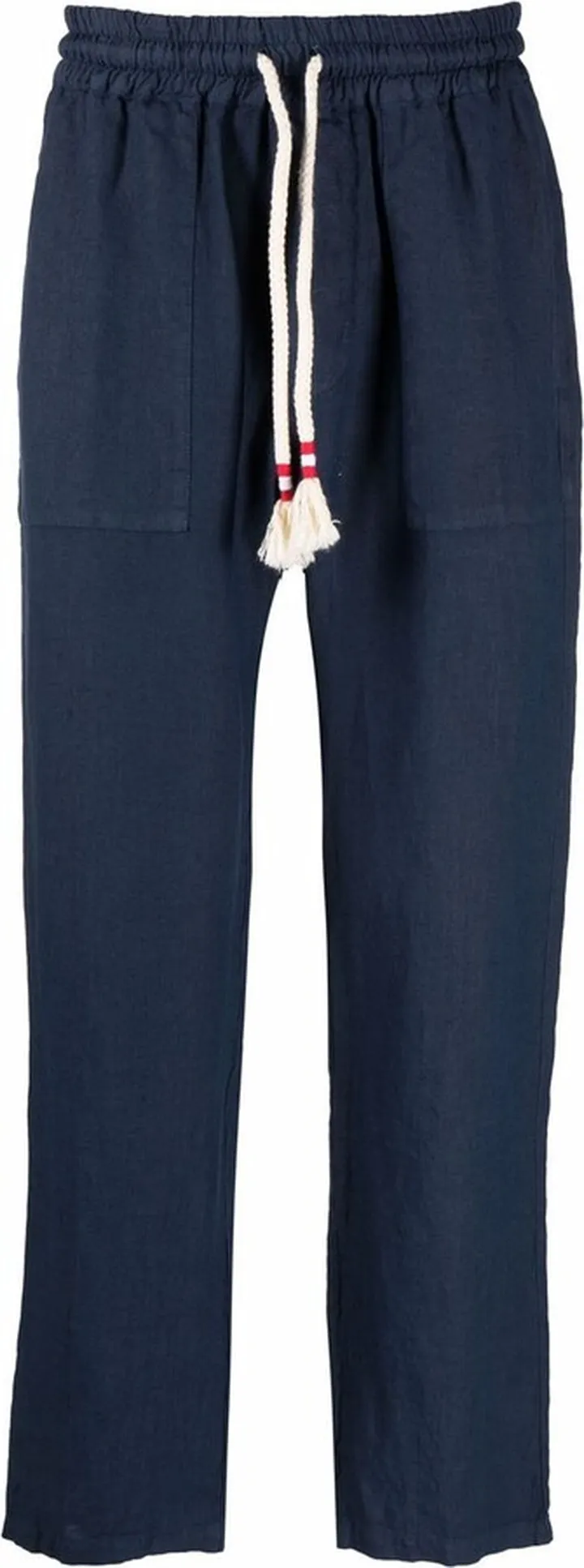 Linen Straight-Leg Trousers