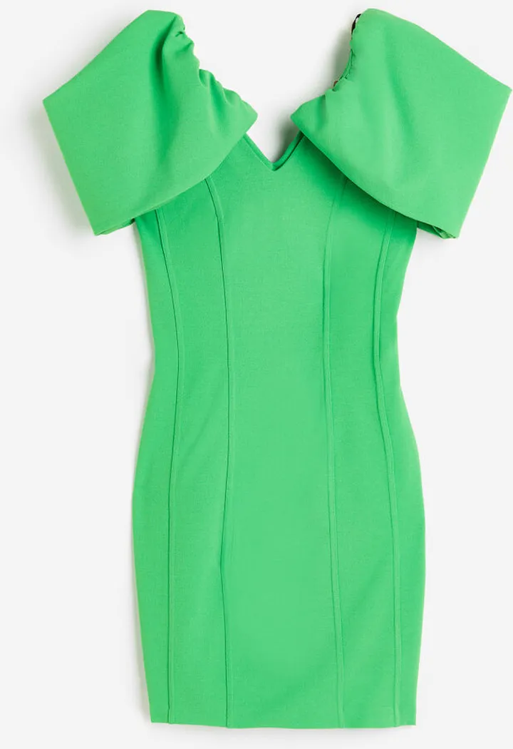 V-neck Bodycon Dress