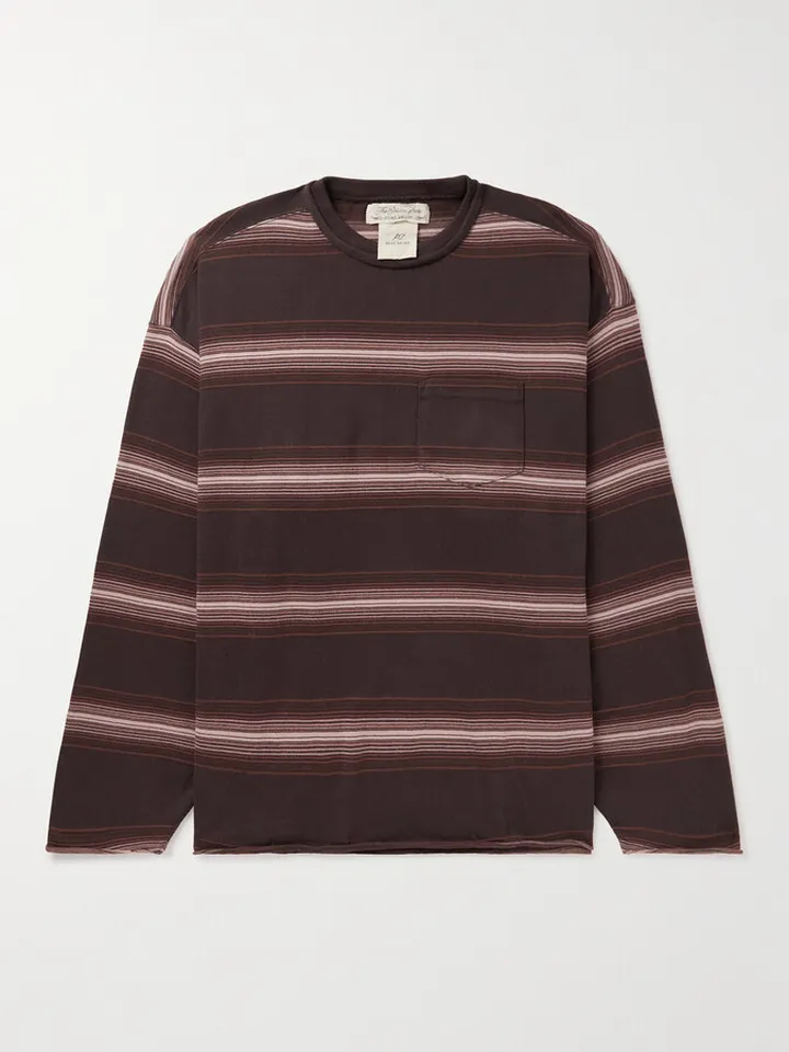 Striped Cotton-Blend Jersey T-Shirt