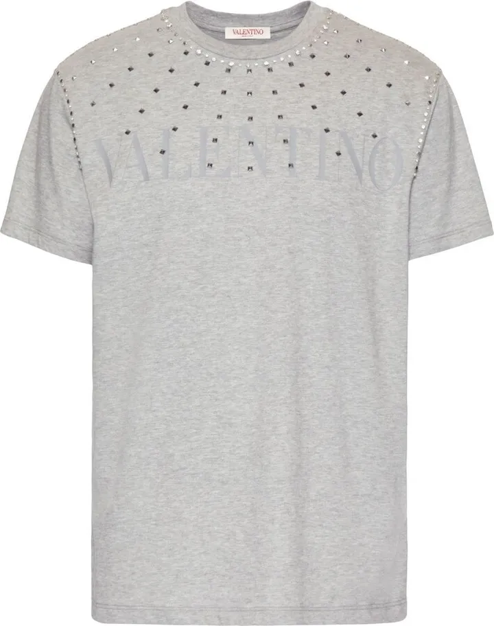 crystal-embellished T-shirt