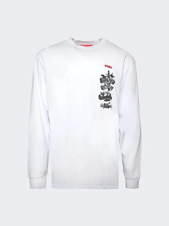 X Elton John Long-sleeve Tee White