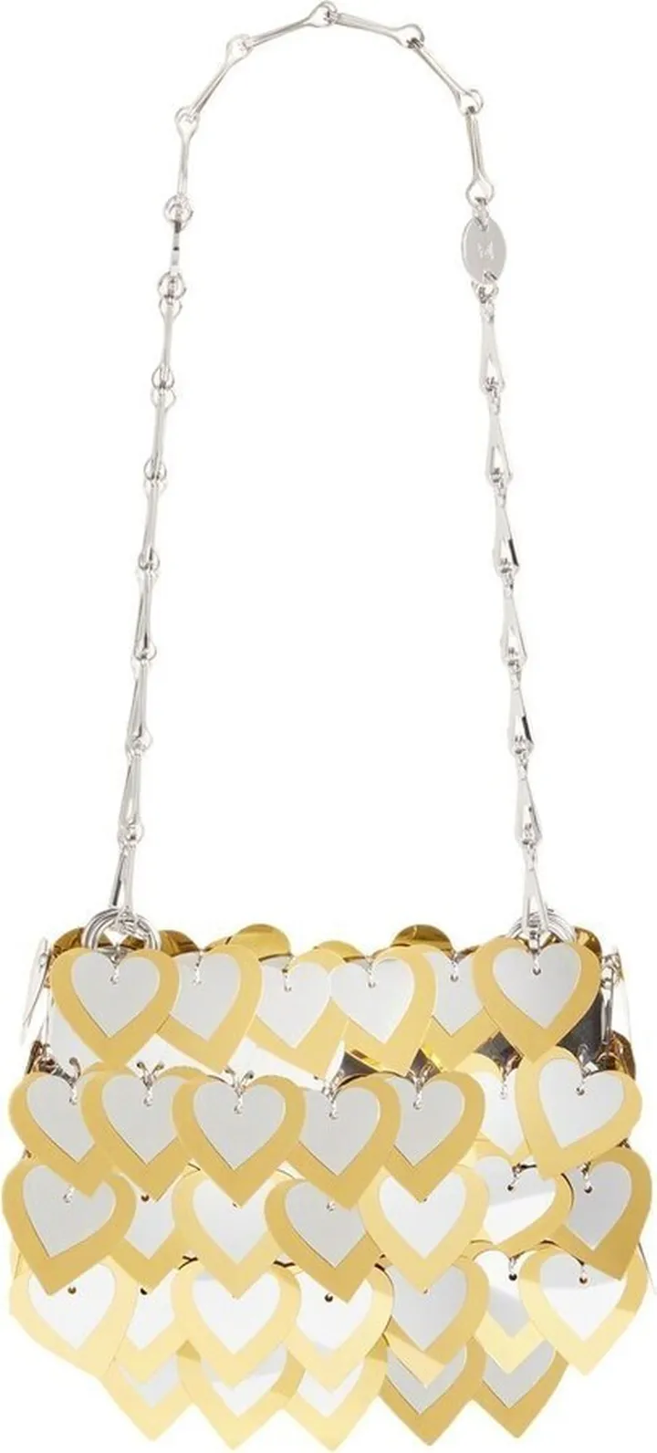 Silver-Tone Nano Hearts Sparkle Bag