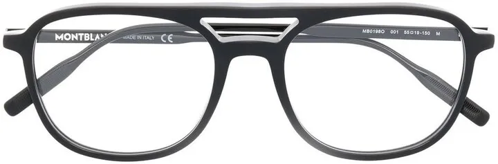 Double-Bridge Oversized Glasses