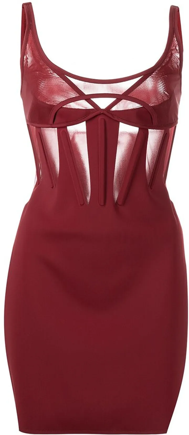 Corset-Style Sleeveless Minidress